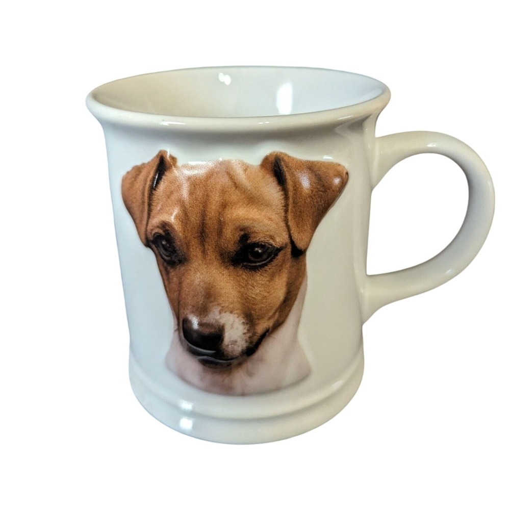 XPRES Jack Russell Terrier Ceramic Coffee Mug Dog Breed Portrait 2002 White 4in